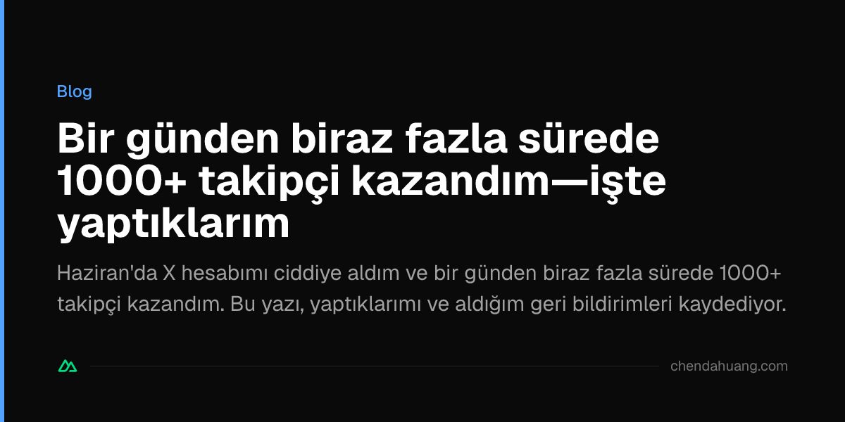 Bir günden biraz fazla sürede 1000+ takipçi kazandım—işte yaptıklarım