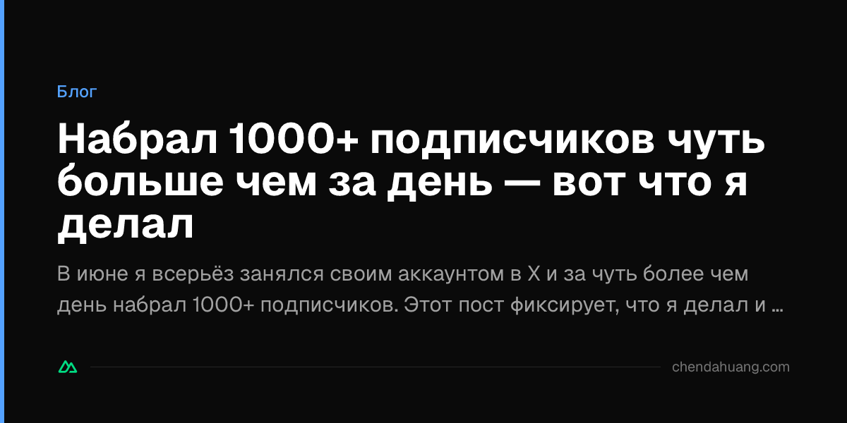 Набрал 1000+ подписчиков чуть больше чем за день — вот что я делал