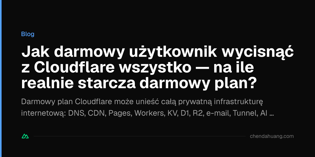 Jak darmowy użytkownik wycisnąć z Cloudflare wszystko — na ile realnie starcza darmowy plan?