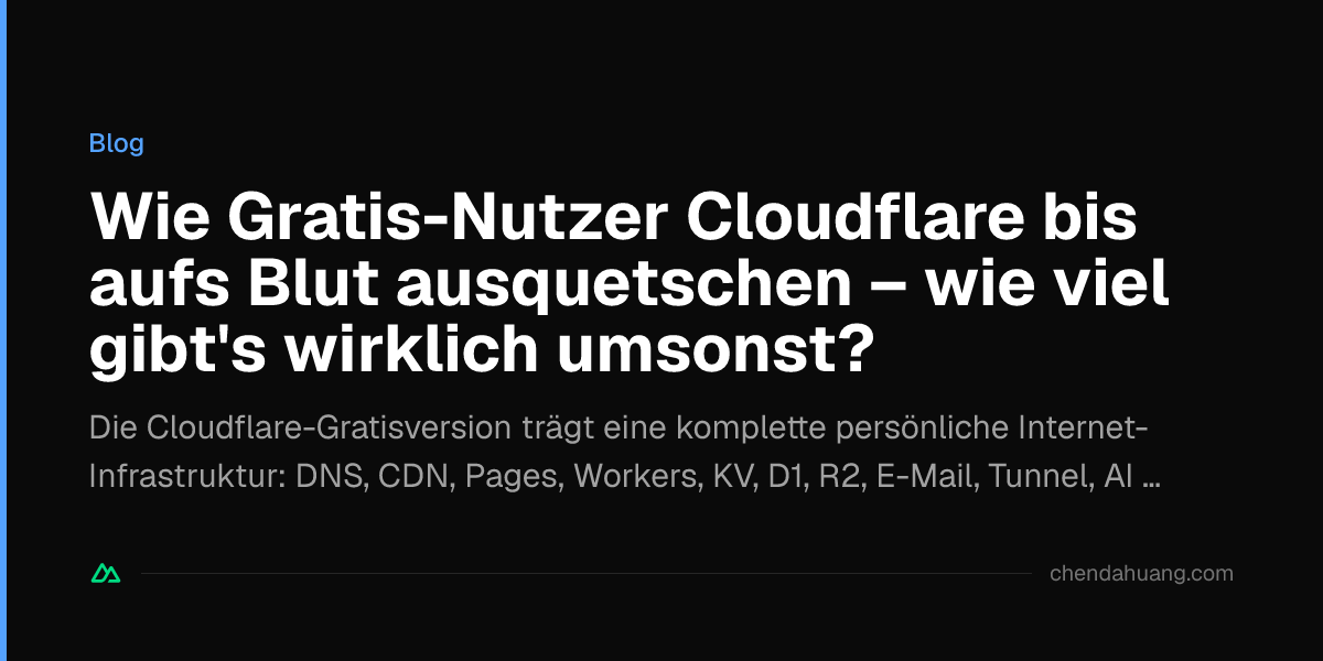 Wie Gratis-Nutzer Cloudflare bis aufs Blut ausquetschen – wie viel gibt's wirklich umsonst?